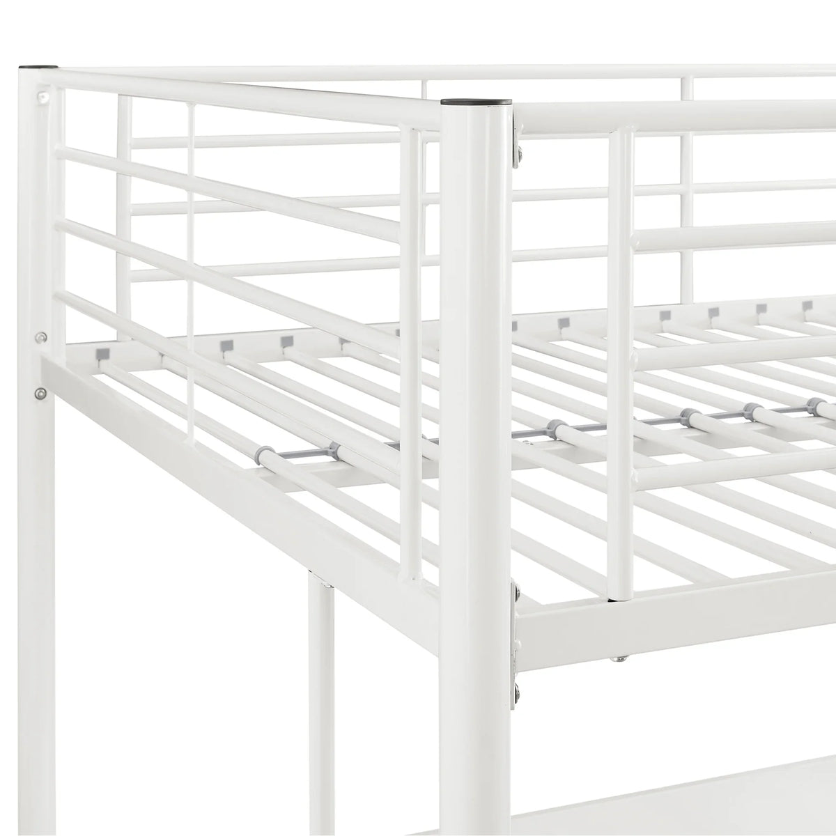 Walker Edison Sunset Modern Powder-Coated Steel Metal Full Loft Bunk Bed - Black