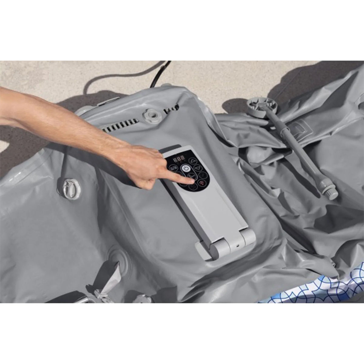 Bestway SaluSpa Hawaii Smart AirJet Inflatable Hot Tub w/ EnergySense Cover