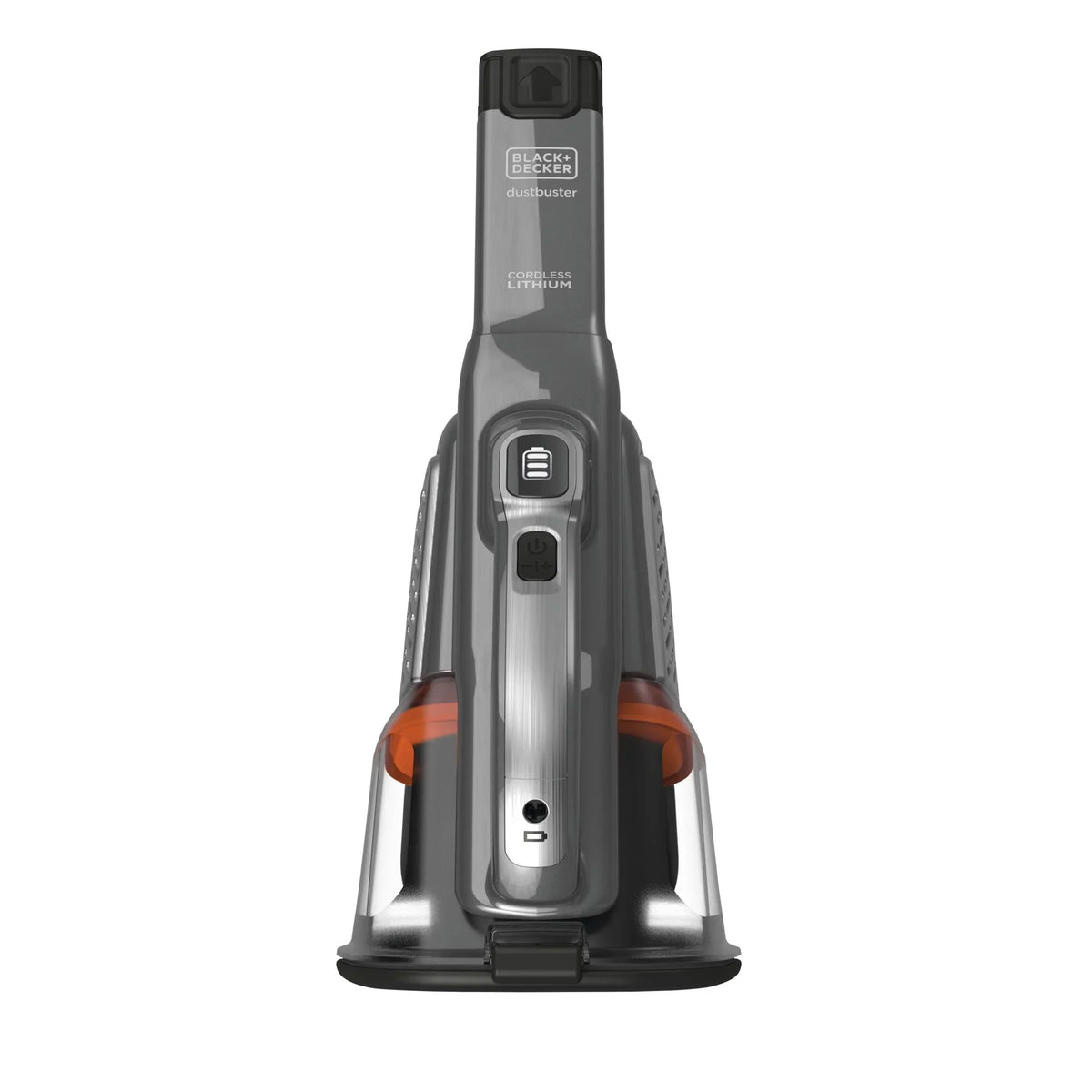 BLACK+DECKER 16V MAX dustbuster AdvancedClean+ Cordless Hand Vacuum, for Car & Home Use, with Long Crevice Tool and XL Dustbin, HHVK415B01, Grey