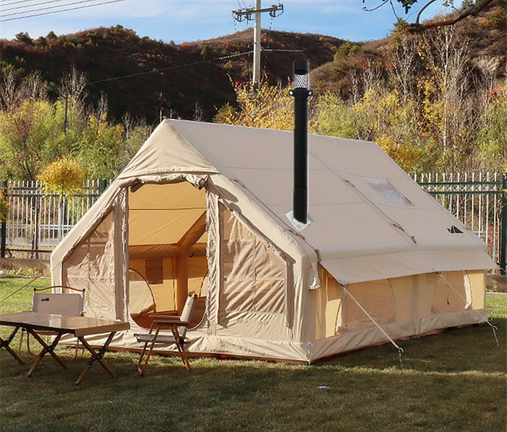 UNISTRONGH 6/8-Person Inflatable Glamping Tent with Hand Pump