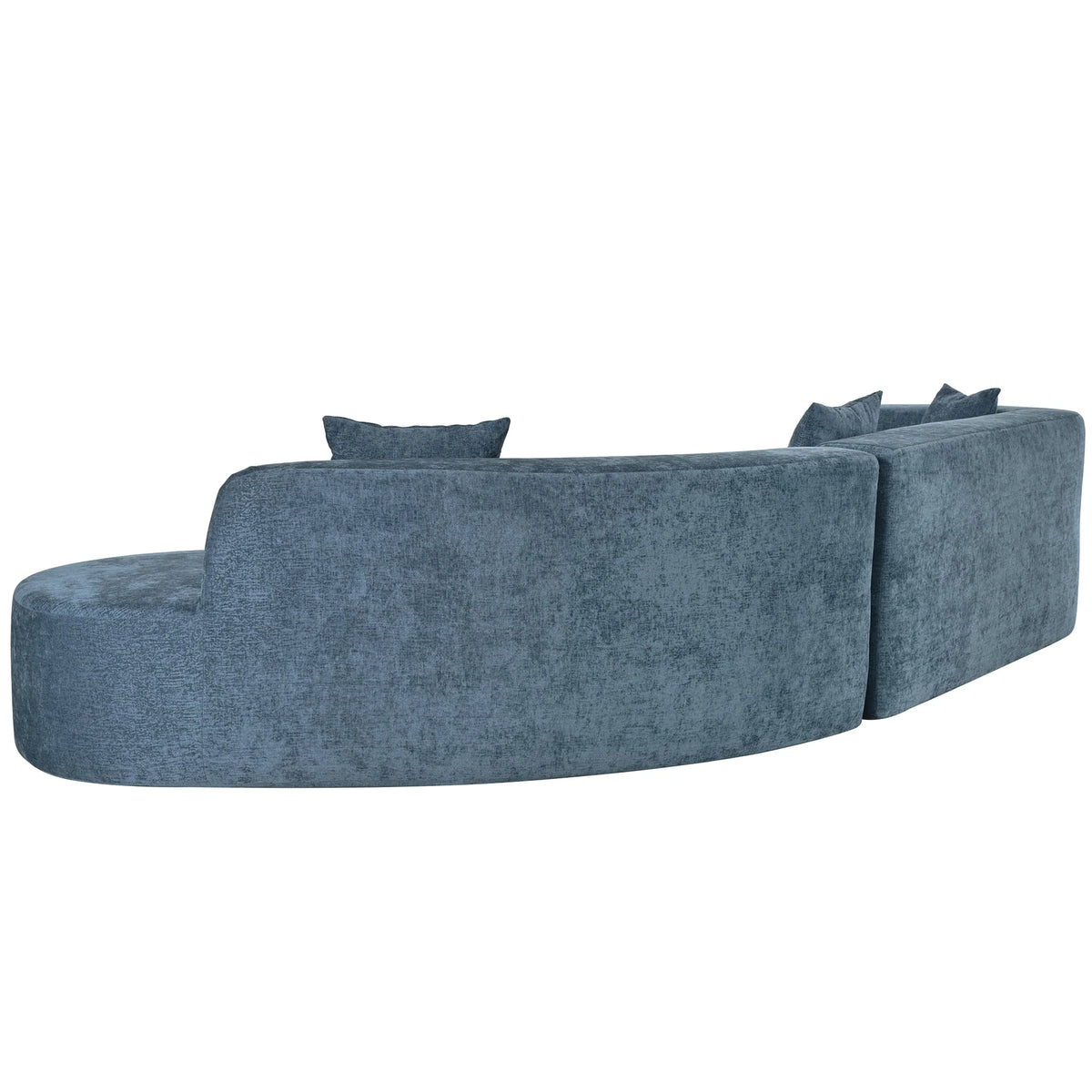 Harper & Bright Designs Modern Curved Floor Sofa Set, Modular Sectional Sponge Couch for Living Room, 2 PC Free Combination No Assembly Foam-Filled Sofa, Beige