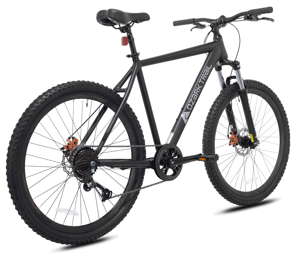 Ozark Trail 27.5" Vibe Mountain Bicycle, Small Frame, Fits Riders 5'0" - 5'6", Black, Adult, Unisex