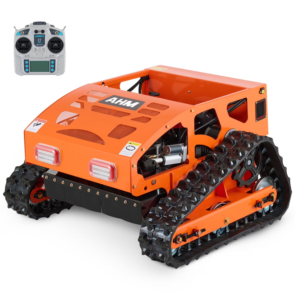 AHM 21" Remote Control Lawn Mower with Adjustable Cutting Height 45" Slope Cap
