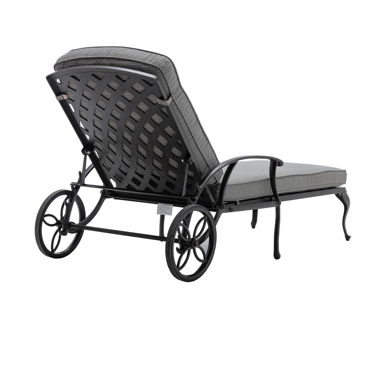 Homefun Aluminum Weatherproof Outdoor Chaise Lounge, Antique Bronze