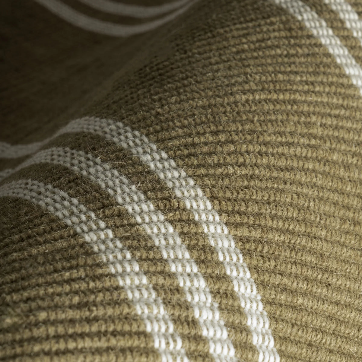 Rugs USA Hawthorn Striped Wool Area Rug, 4' x 6', Hawthorn Ivory