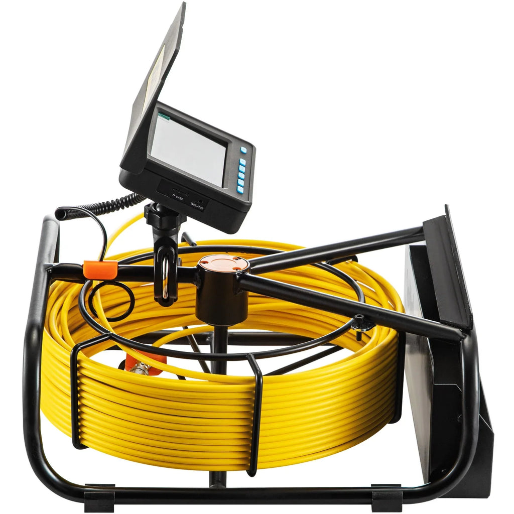 VEVOR Sewer Camera 30M Cable Pipeline Inspection Camera 11cm TFT LCD Monitor Pipe Camera Screen Waterproof IP68 Duct Inspection Camera with 6PCS LEDs 8500MAH Lithium Battery, DVR Function, 30M