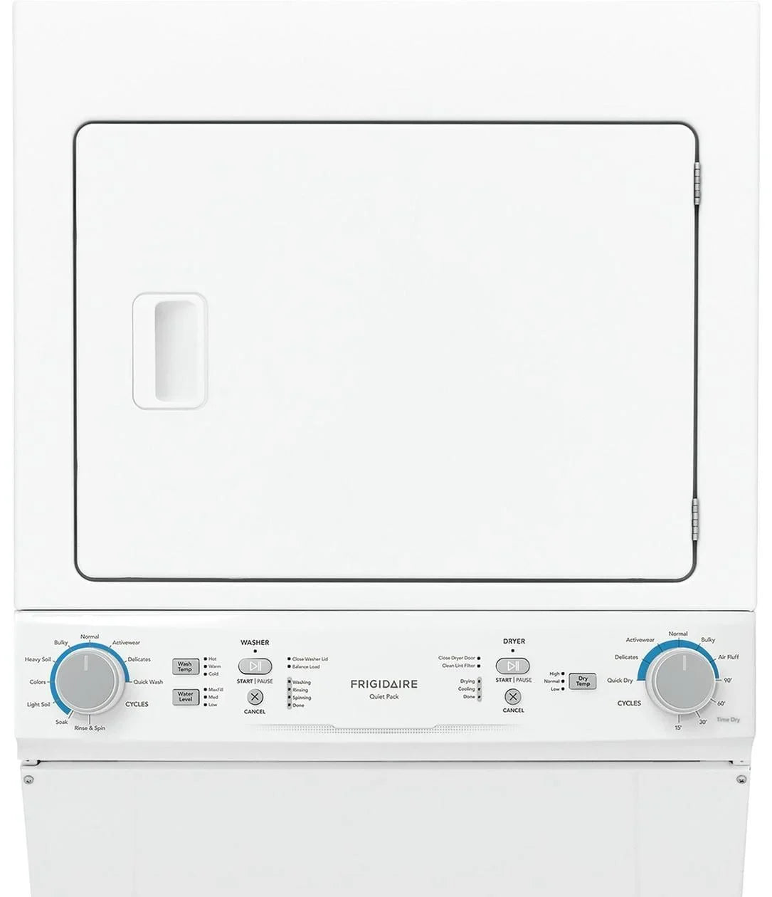 Frigidaire 5.5 Cu. Ft. 120 V White Electric Washer & Dryer