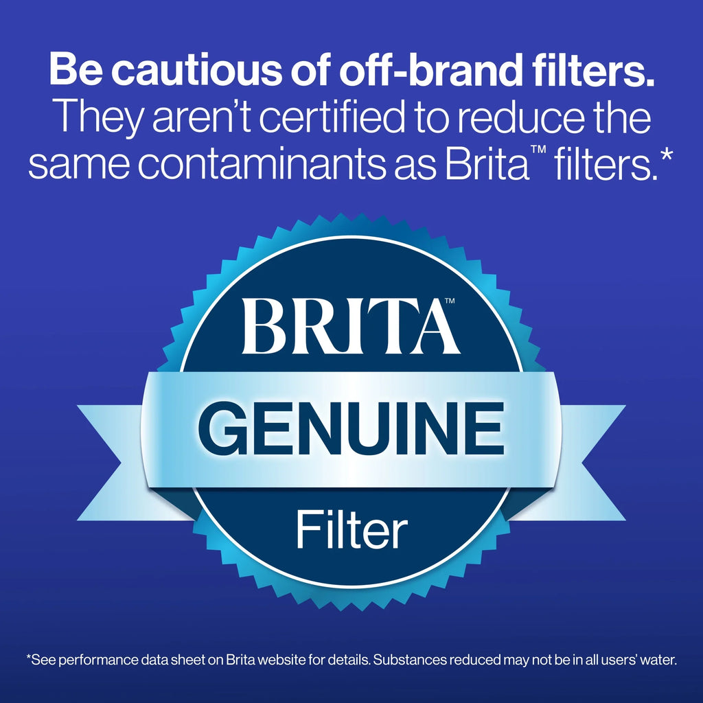 (2 pack) Brita Large 10 Cup White Tahoe Water Filter Pitcher with 1 Brita Elite Filter