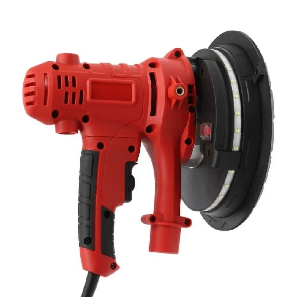 1200W Electric Drywall Sander Auto Vacuum & LED Variable Speed Dry Wall Sanding