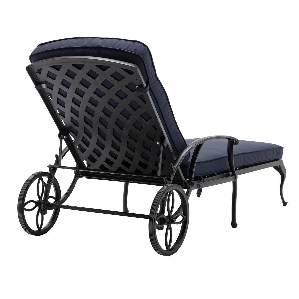 Homefun Aluminum Weatherproof Outdoor Chaise Lounge, Antique Bronze