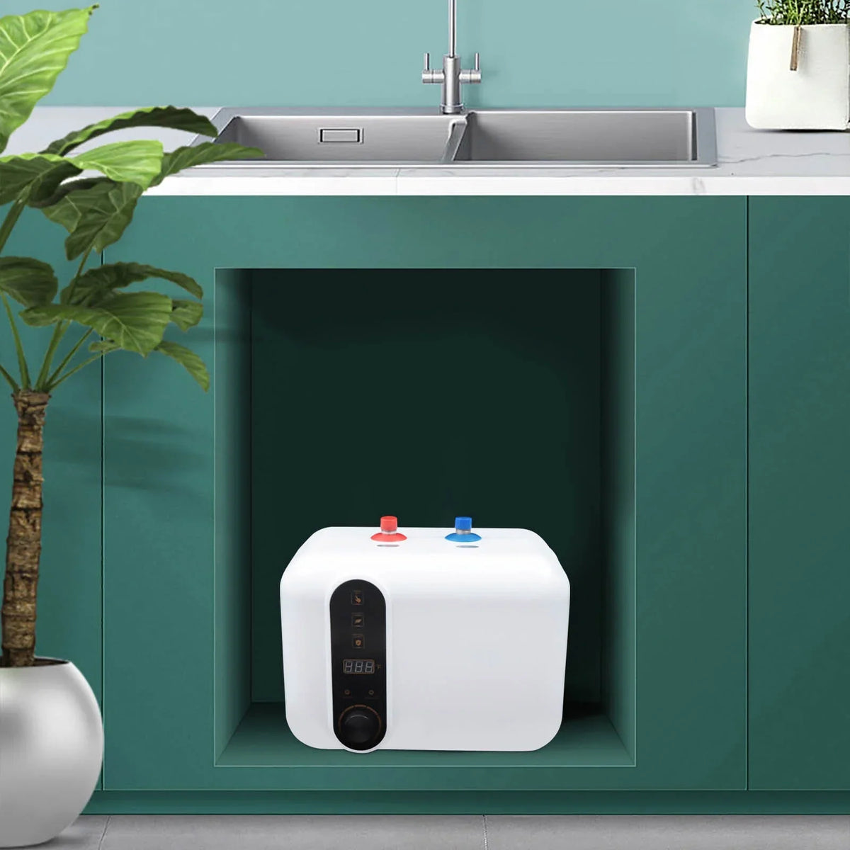 Instant Electric Hot Water Heater Shower Compact Mini-Tank Storage RV 10L 110V 10L Electric Hot Water Heater 110V Compact Mini-Tank Storage,Rv Small Output Electric Tankless Instant Hot Water Heater