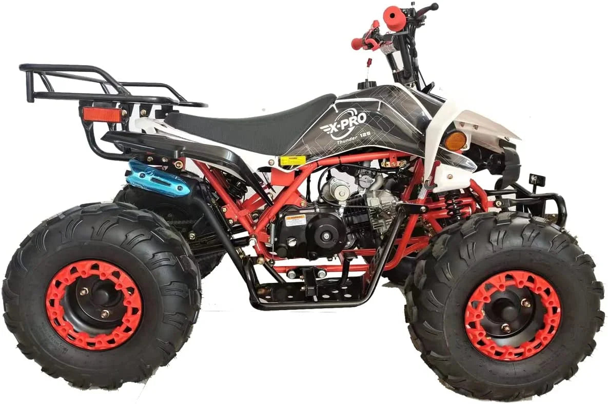 X-Pro Brand 125cc ATV with Automatic LED Headlights