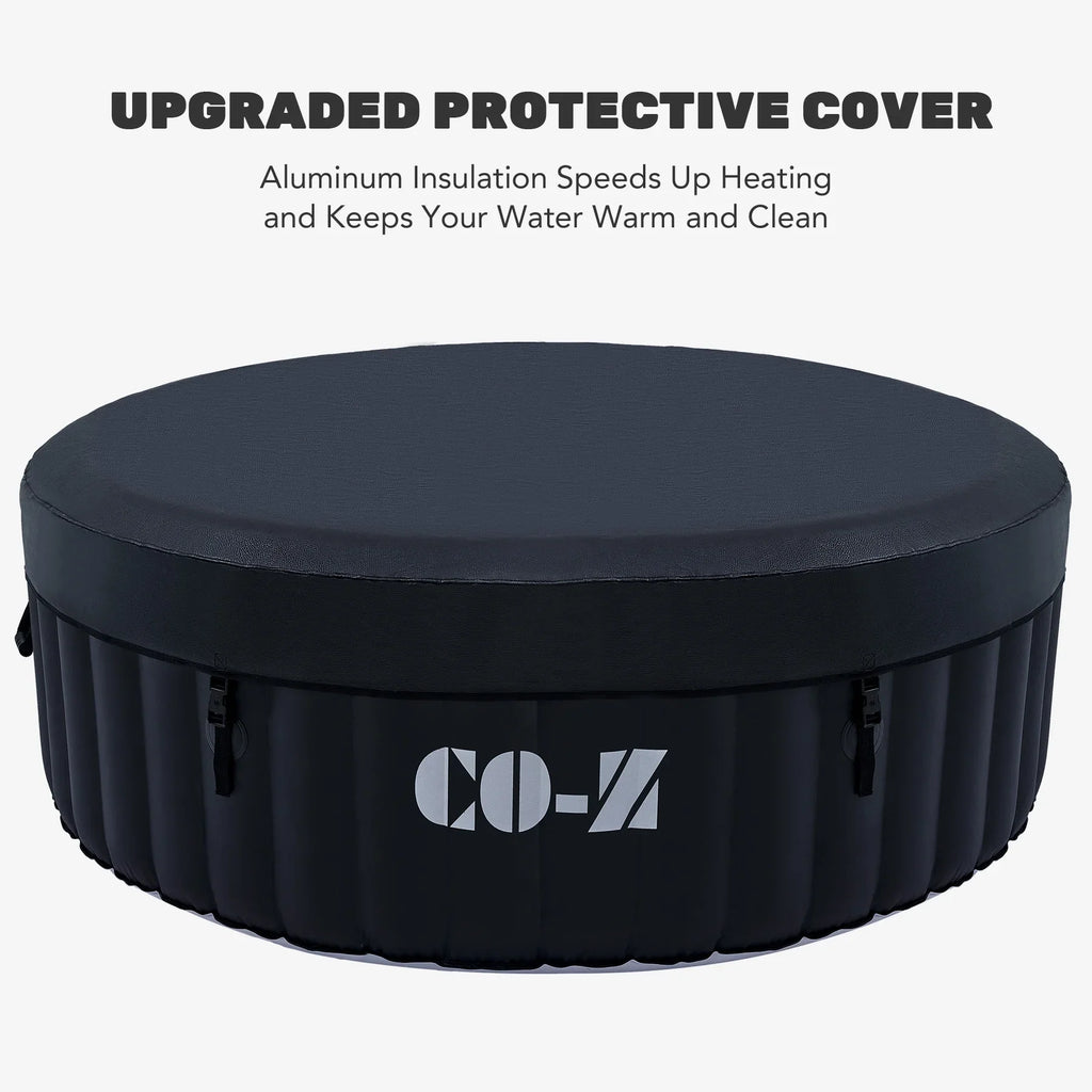 CO-Z 6ft Inflatable Hot Tub Pool with Massage Jets, Green