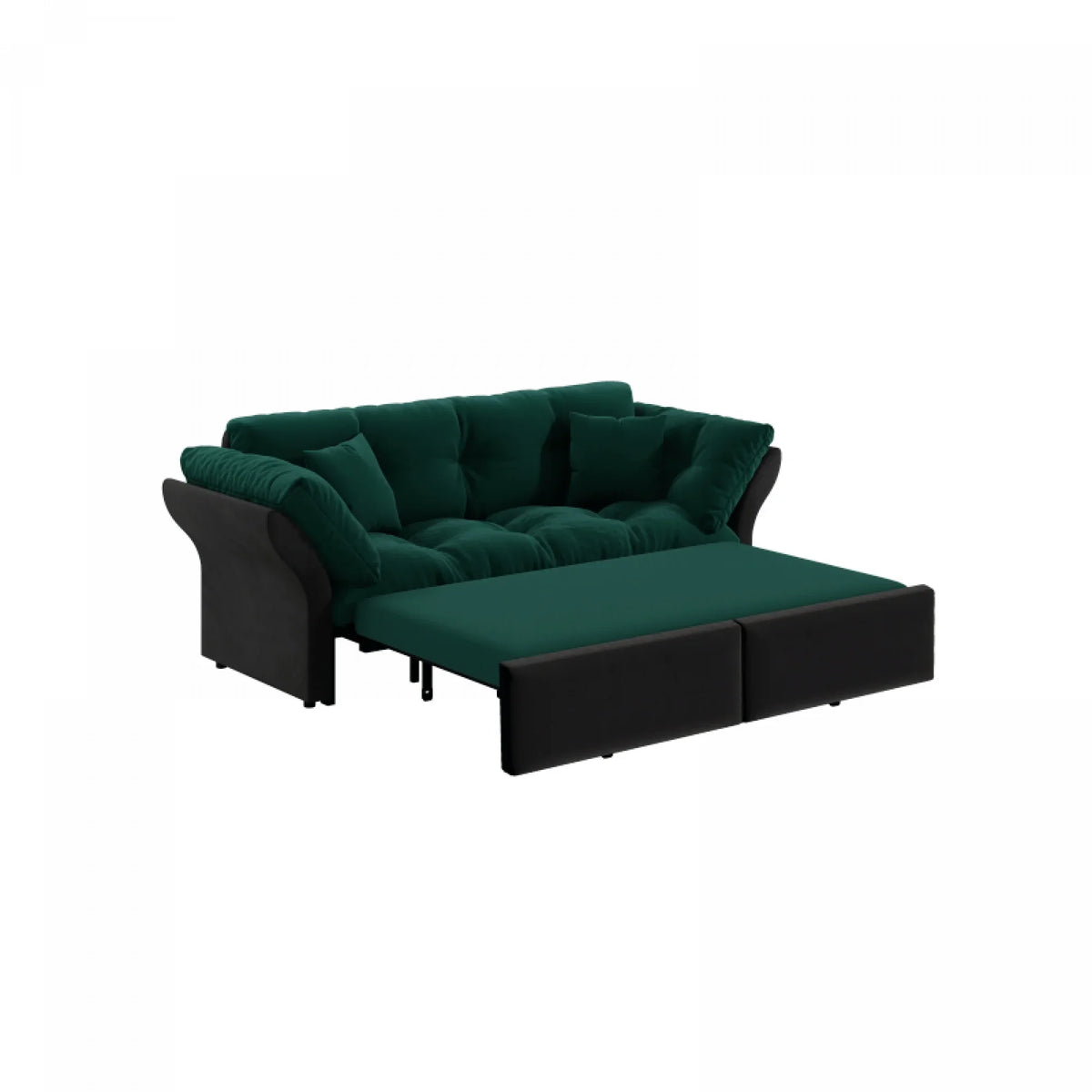 66" Queen Pull Out Sofa Bed, 3-in-1 Convertible Sleeper Sofa with Side Storage,Multi-Functional Velvet Loveseat Bed for Living Room,Bedroom