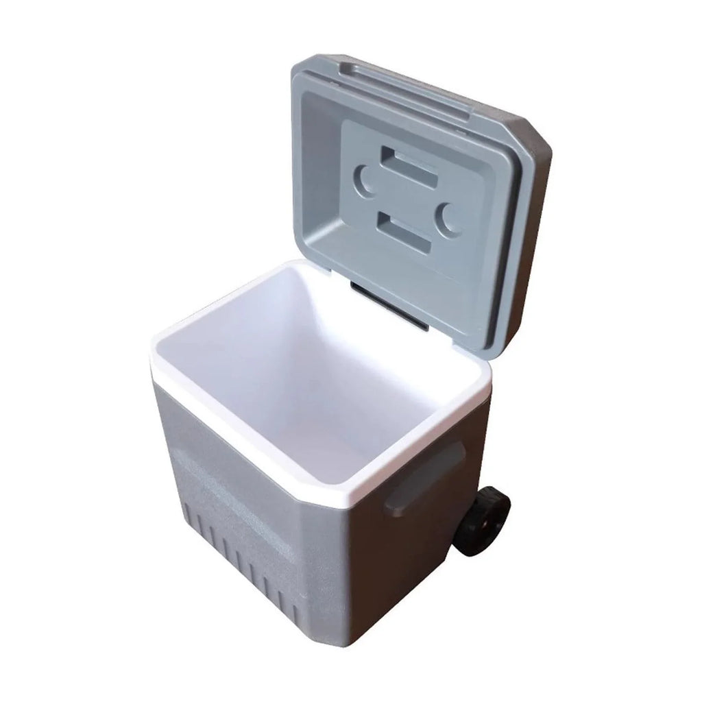 Hard Ice Chest Cooler With Wheels And Handle Portable Wheeled Coolers To Keep Food Fresh Or Drinks Insulated Container Classic Outdoor Storage