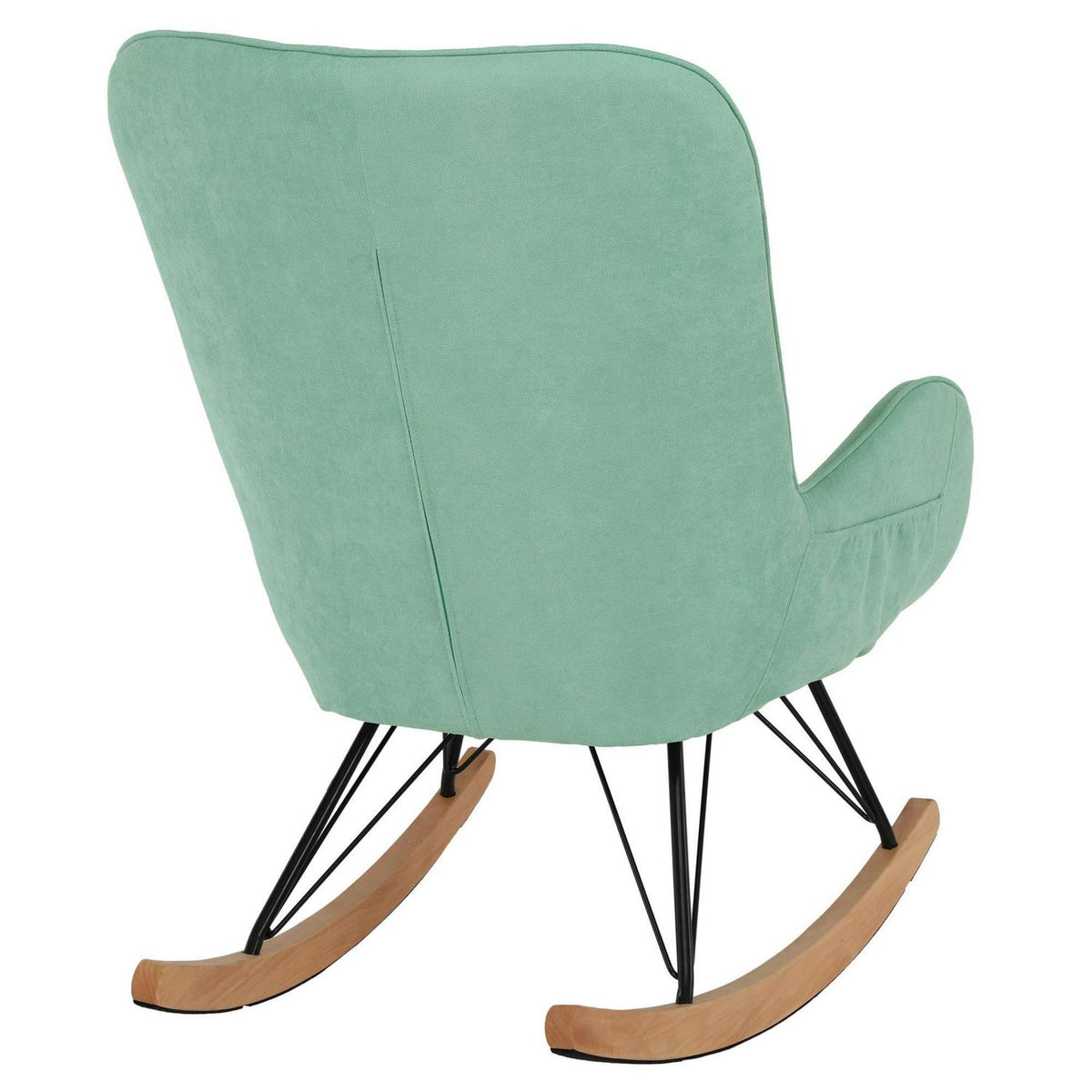Baby Relax Noah Rocker Chair with Side Storage Pockets. Teal