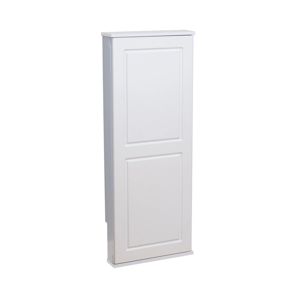 Household Essentials Iron a. n Fold Wall Ironing Board Cabinet, Built-In Ironing Board, Sturdy MDF, Melamine Cabinet, 7 Height Settings, Mounts Securely to Wall, Includes Pad with Cover, White