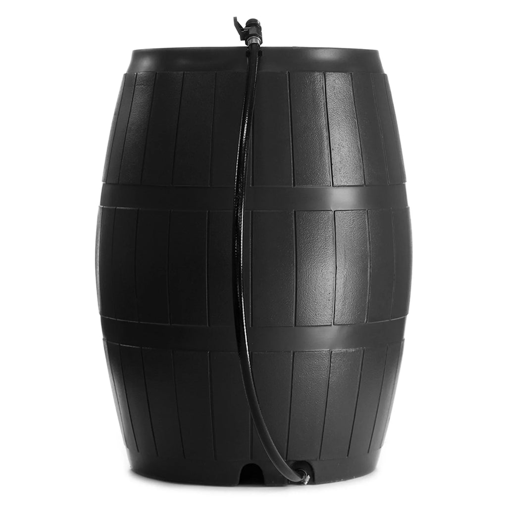FCMP Outdoor RC4000 Raincatcher 50 Gallon Rain Catcher Barrel, Brown