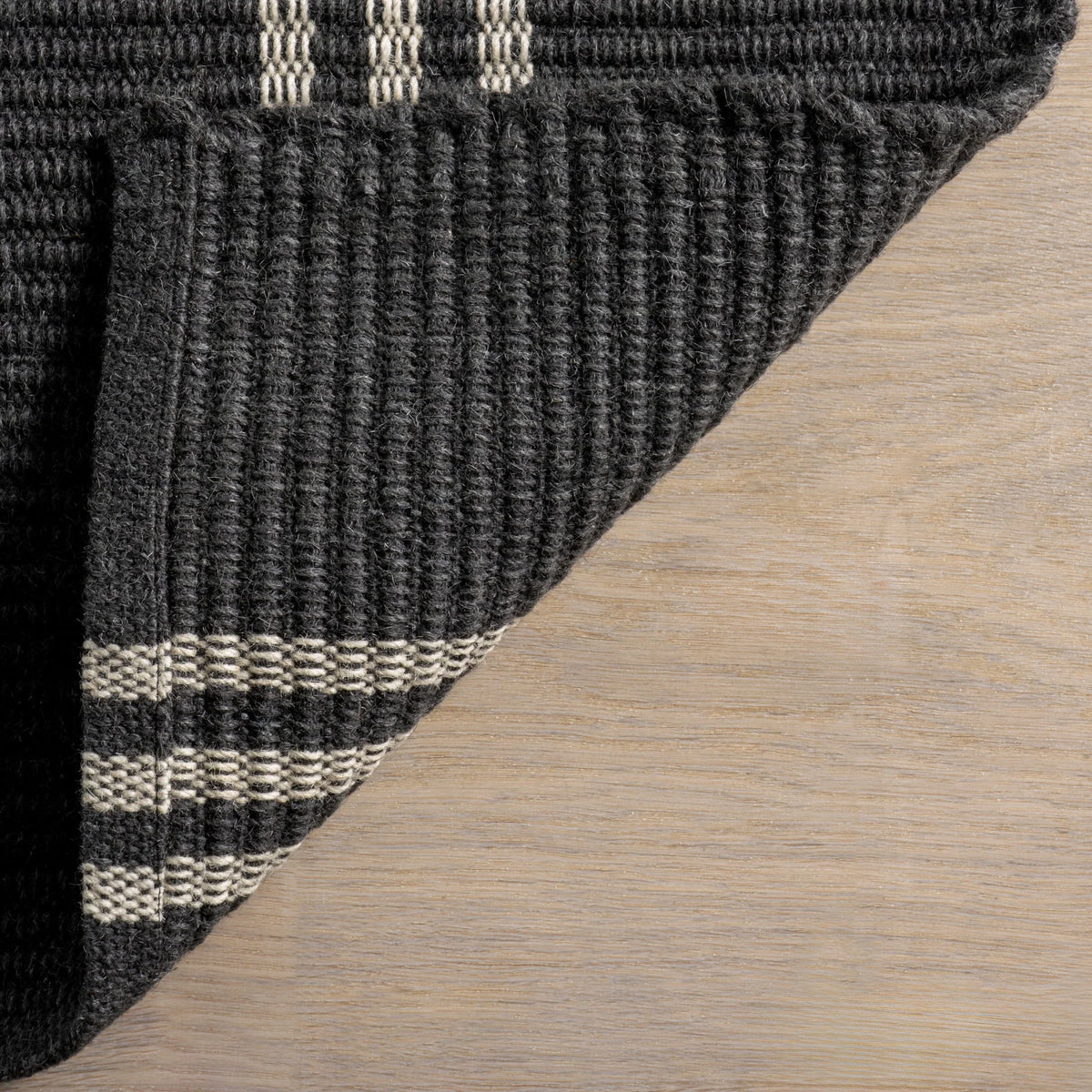 Rugs USA Hawthorn Striped Wool Area Rug, 4' x 6', Hawthorn Ivory