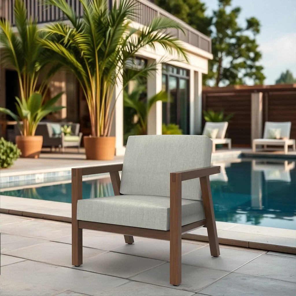 Covers&All Outdoor Sunbrella Deep Seat Cushion Set, Water, UV & Fade Resistant Patio Chair Cushions, High-Density 5" Thick Seat & Back Cushions for Outdoor Furniture