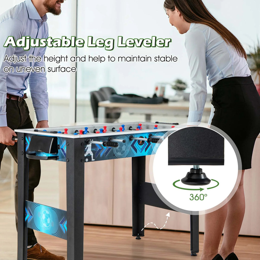 Costway Foosball Table Game Set with 2 Footballs, Black, 22.9 lb
