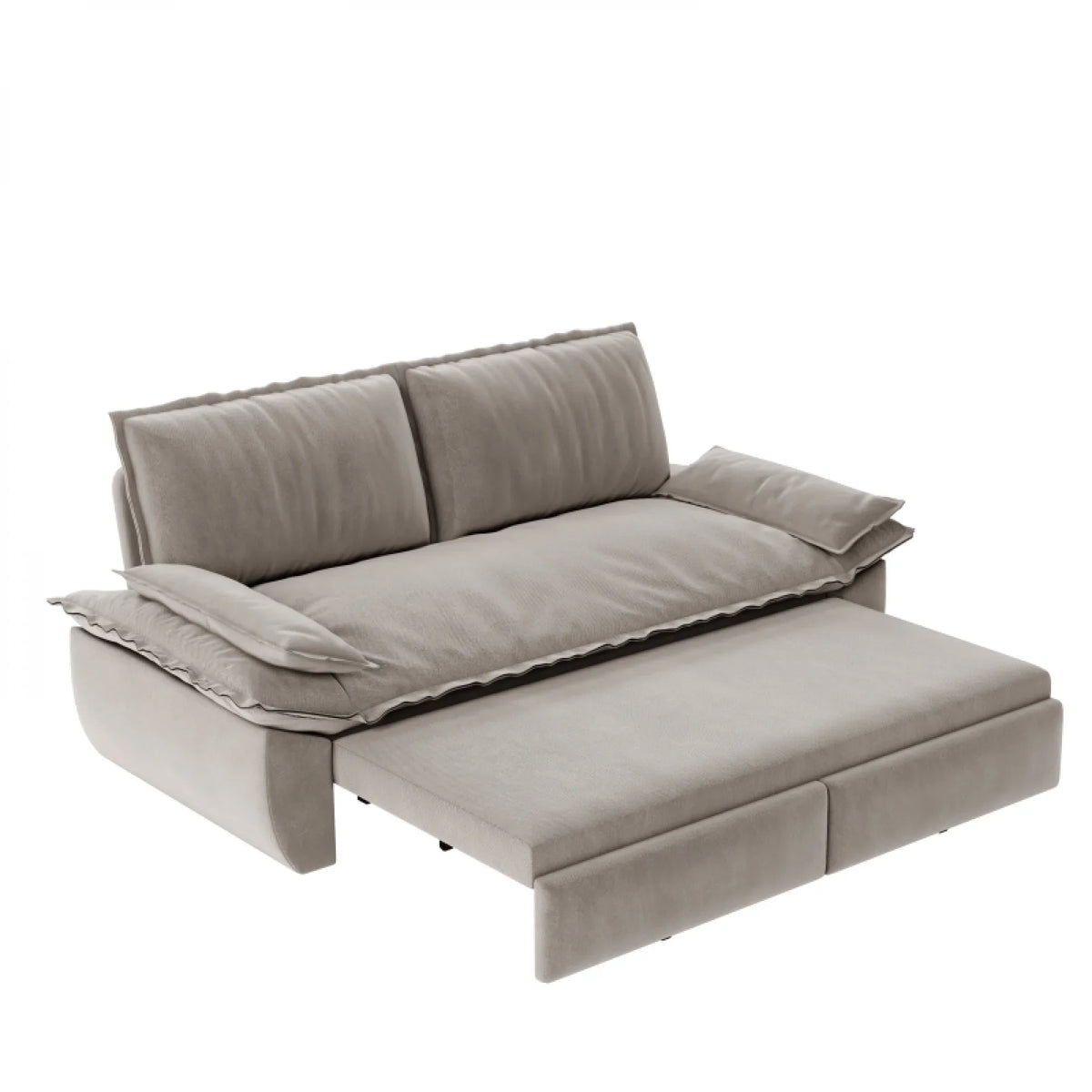 66" Queen Pull Out Sofa Bed, 3-in-1 Convertible Sleeper Sofa with Side Storage,Multi-Functional Velvet Loveseat Bed for Living Room,Bedroom