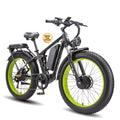 KAIJIELAISI Electric Bike for Adults,AWD Ebikes Dual Motor Peak 6000W, 26'' Fat Tire bikes with 52V 26AH Battery Hydraulic Brake. Electric Bicycle, 7 Speed Mountain EBike UL 2849.