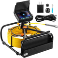 VEVOR Sewer Camera 30M Cable Pipeline Inspection Camera 11cm TFT LCD Monitor Pipe Camera Screen Waterproof IP68 Duct Inspection Camera with 6PCS LEDs 8500MAH Lithium Battery, DVR Function, 30M