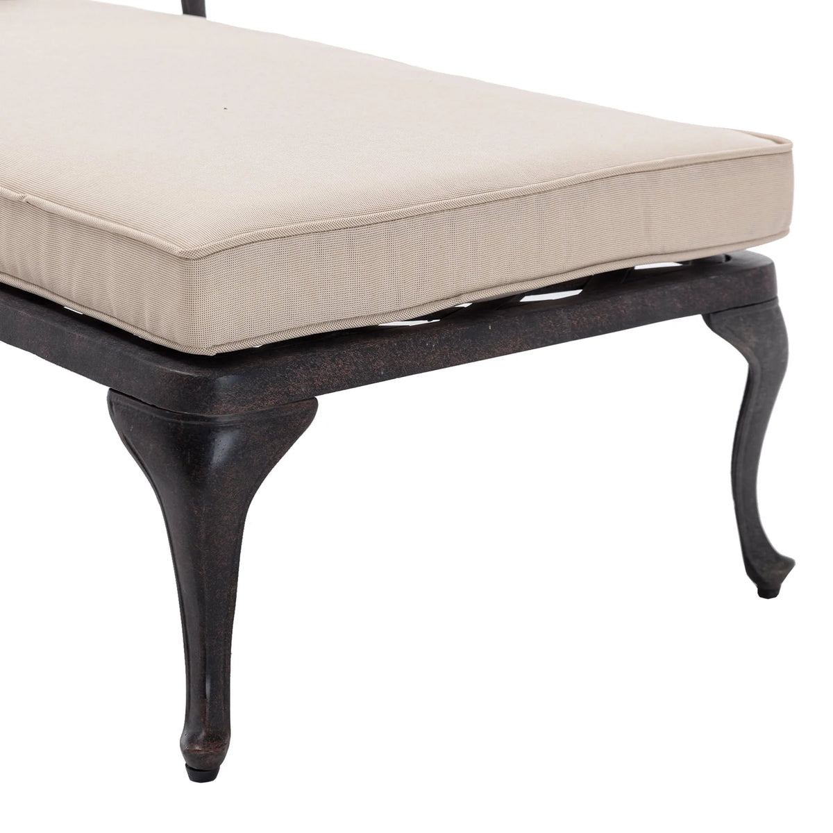 Homefun Aluminum Weatherproof Outdoor Chaise Lounge, Antique Bronze