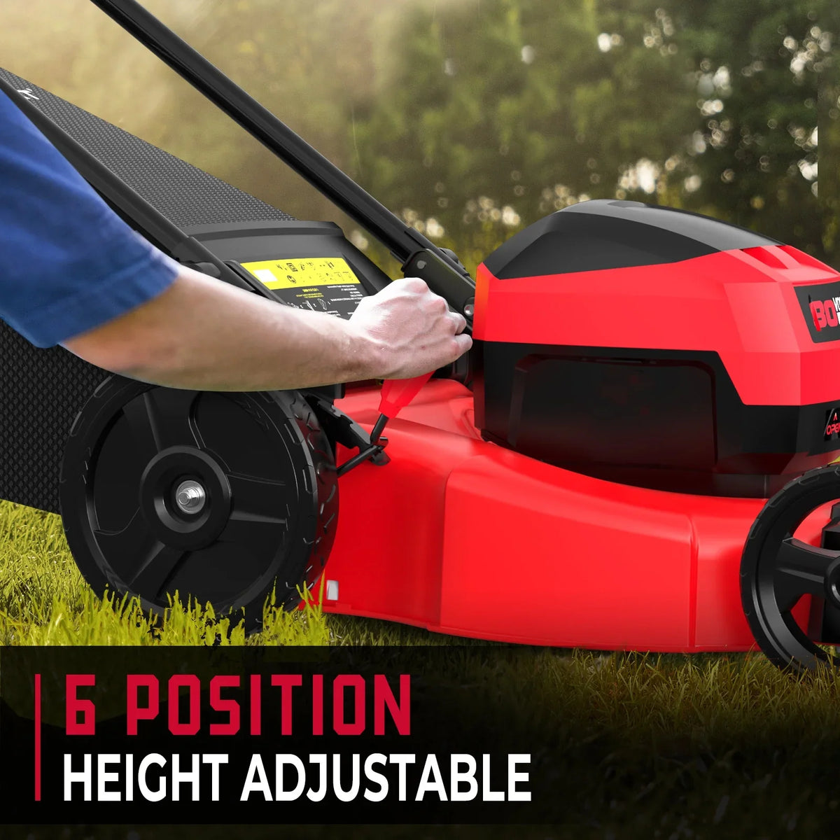 PowerSmart 80V MAX 21" Cordless Lawn Mower, 3-in-1 Brushless Electric Lawn Mower
