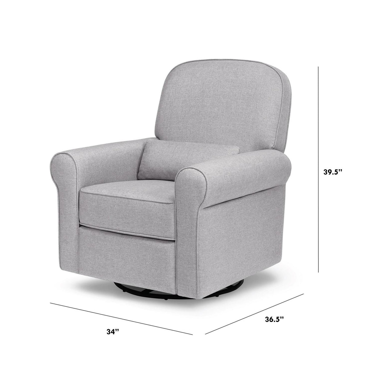 DaVinci Ruby Recliner and Glider in Misty Grey