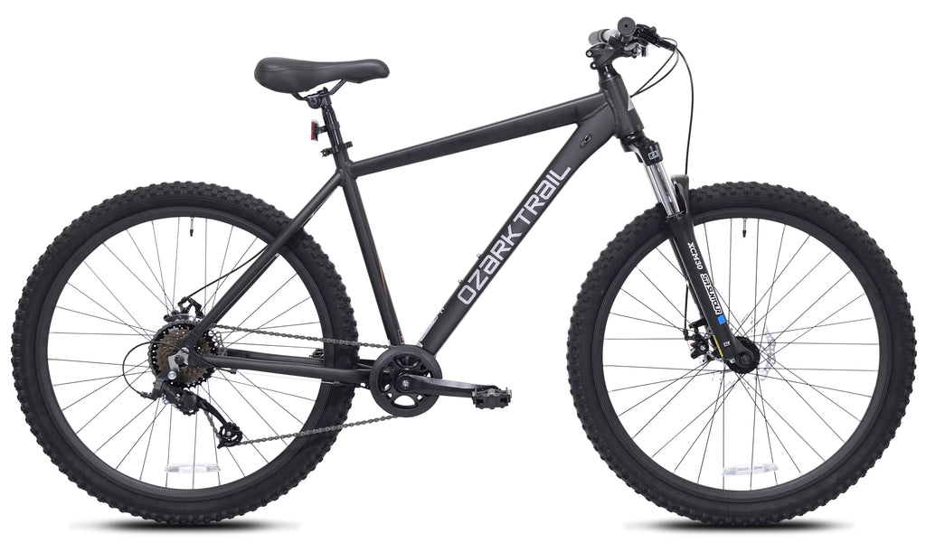 Ozark Trail 27.5" Vibe Mountain Bicycle, Small Frame, Fits Riders 5'0" - 5'6", Black, Adult, Unisex