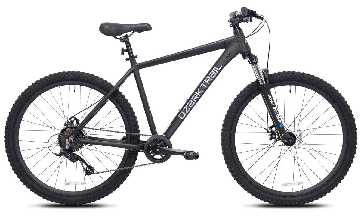 Ozark Trail 27.5" Vibe Mountain Bicycle, Small Frame, Fits Riders 5'0" - 5'6", Black, Adult, Unisex