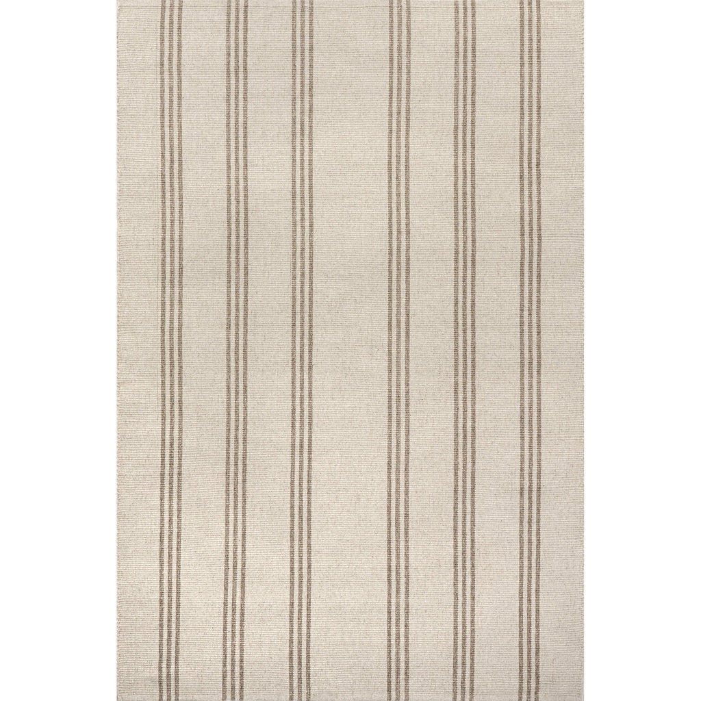 Rugs USA Hawthorn Striped Wool Area Rug, 4' x 6', Hawthorn Ivory
