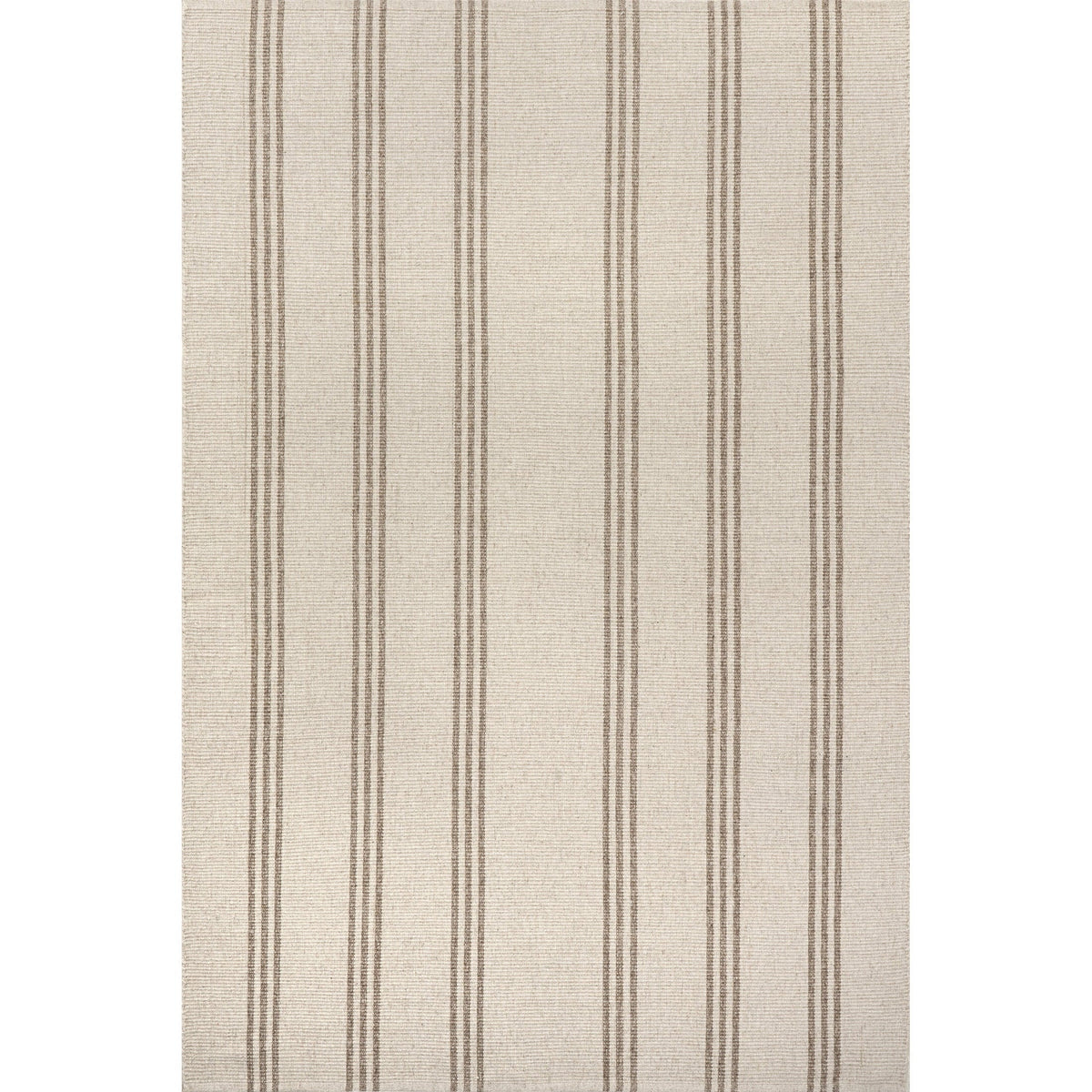 Rugs USA Hawthorn Striped Wool Area Rug, 4' x 6', Hawthorn Ivory