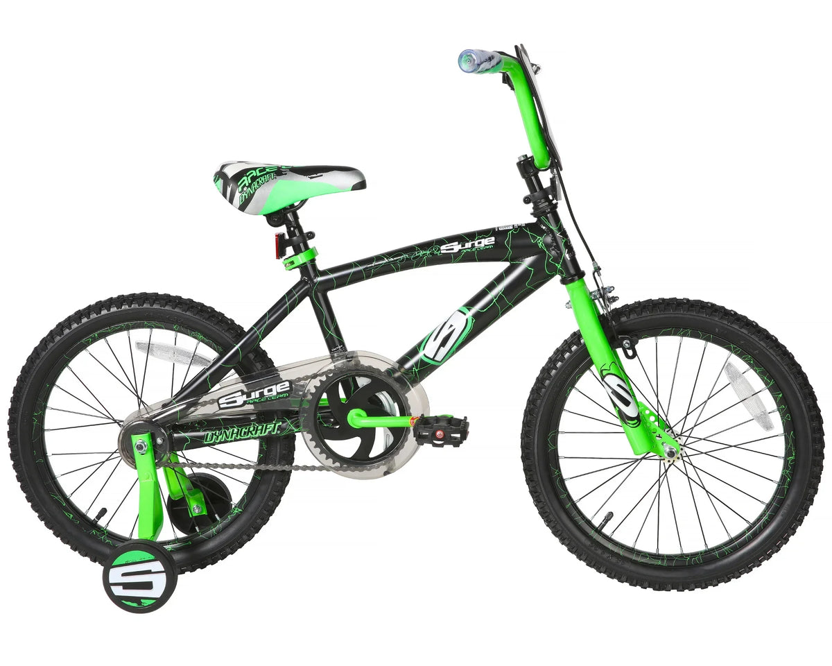 18" Dynacraft Surge Boys BMX Bike, Children Age 6-9 Years, Green