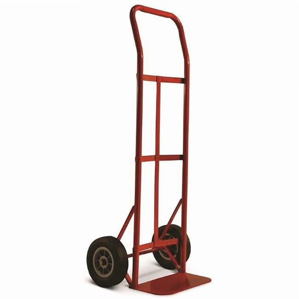 Milwaukee Hand Truck DC47109 600 lbs Flow Back Handle Truck with 8 in. Solid Puncture Proof Tire, Red