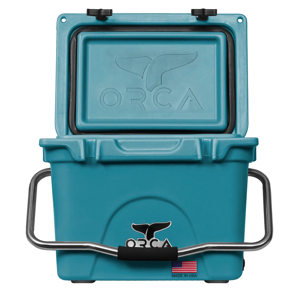ORCA 20 Quart Hard Side Cooler Insulated Ice Chest, Starboard Blue
