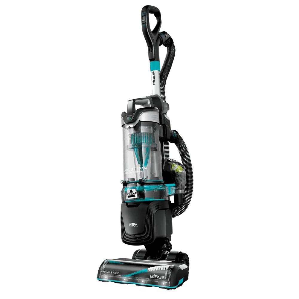 BISSELL Upright Vacuum, PowerLifter Allergen Pet Rewind, Pet Friendly, Bagless, HEPA filter, with Tangle Free Brush Roll, Swivel Steering and LED Headlights, 3404, Black
