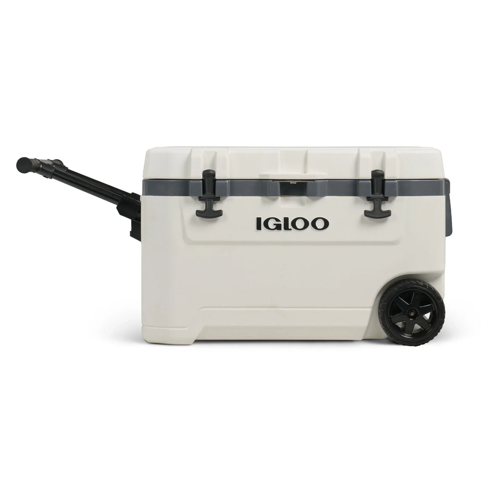 Igloo 72 QT Overland Ice Chest Cooler with Wheels, White