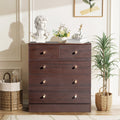 LLToo 25.98"L Dresser for Bedroom 5 Drawer Wide Modern Chest of Drawers for Bedroom,Brown