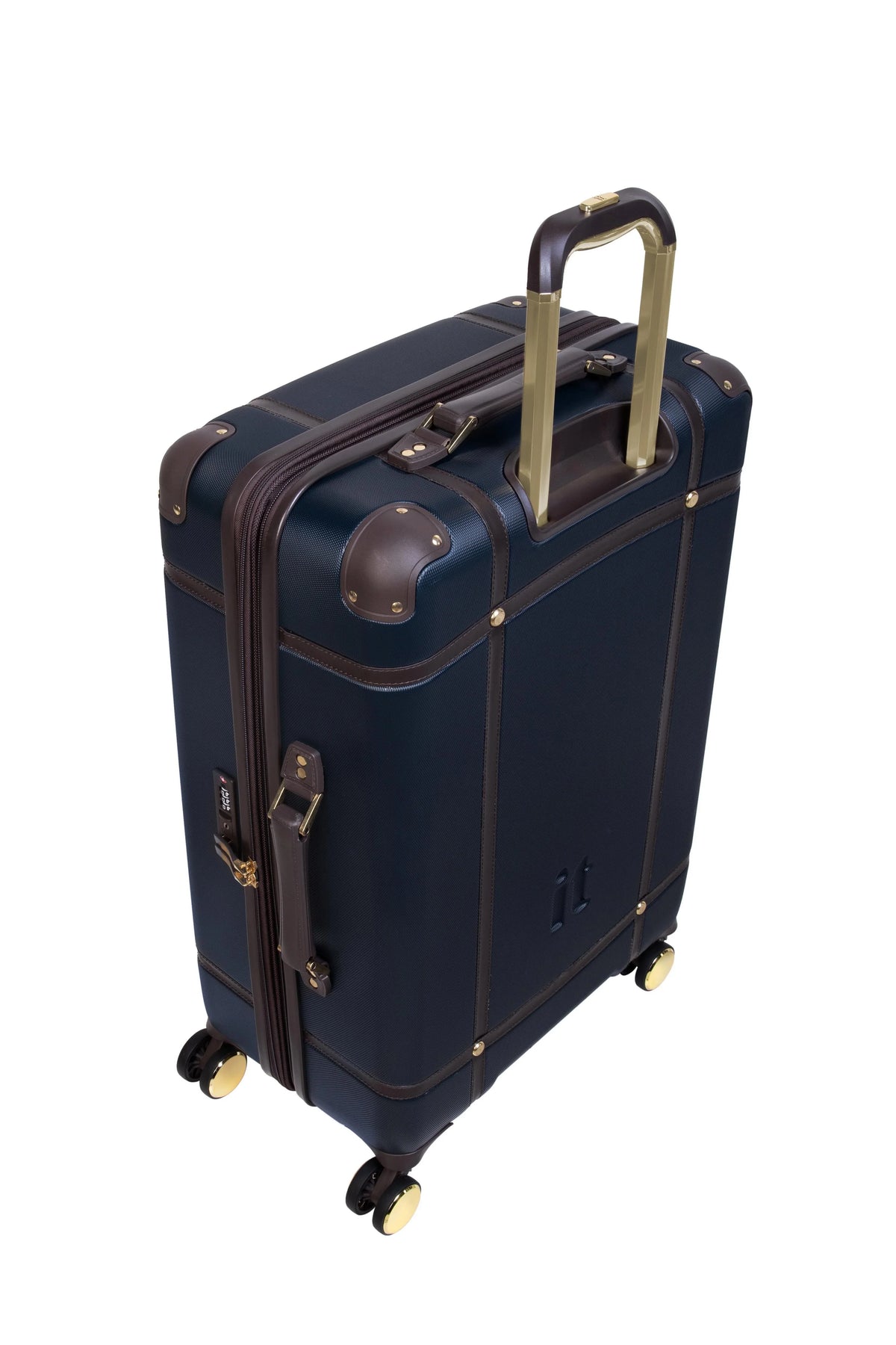 it luggage Superiority 28" Hardside Checked 8 Wheel Expandable Spinner, Black