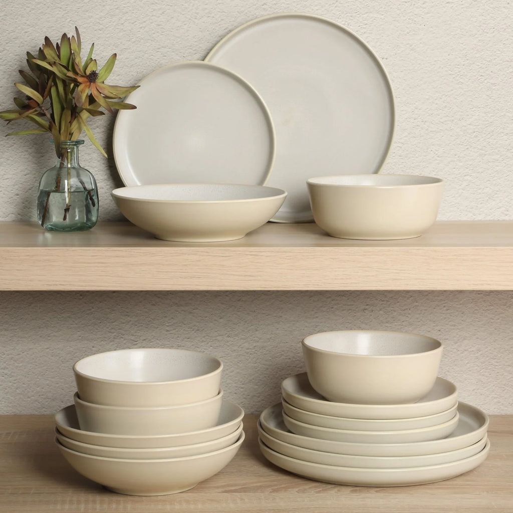 Gibson Elite Tribeca Loft 16-Piece Dinnerware Set - Service for 4 - Matte Blue