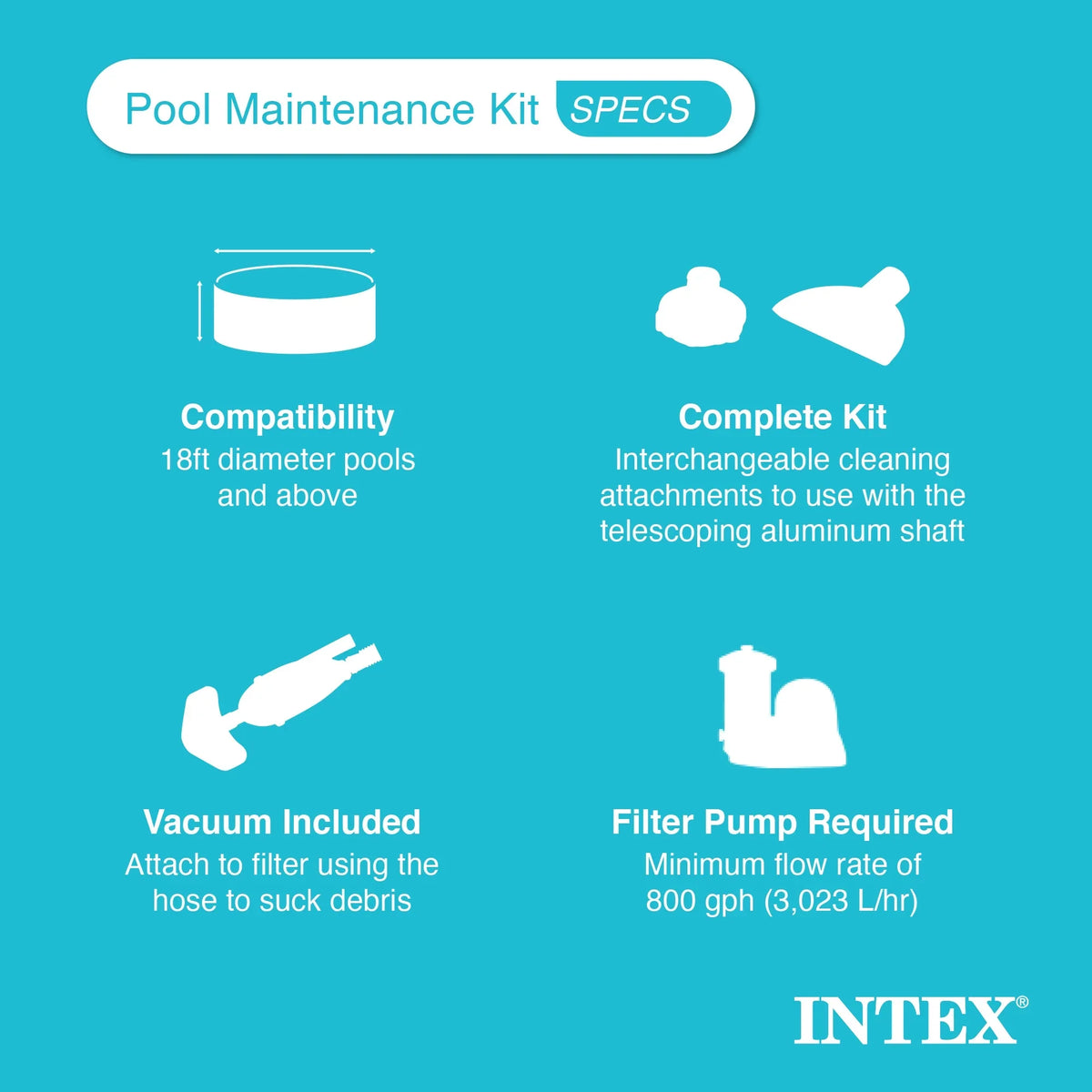 INTEX Easy Set 15ft x 48in Inflatable Pool Set - Filter Pump & Accessories