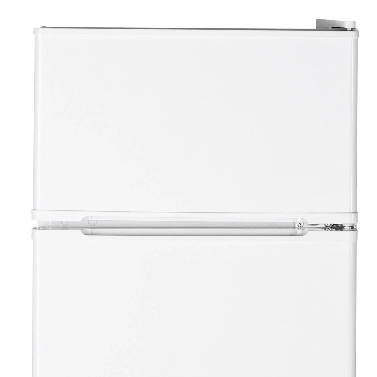 GE Appliances 3.1 Cu. Ft. Freestanding Double Door Compact Refrigerator, Steel