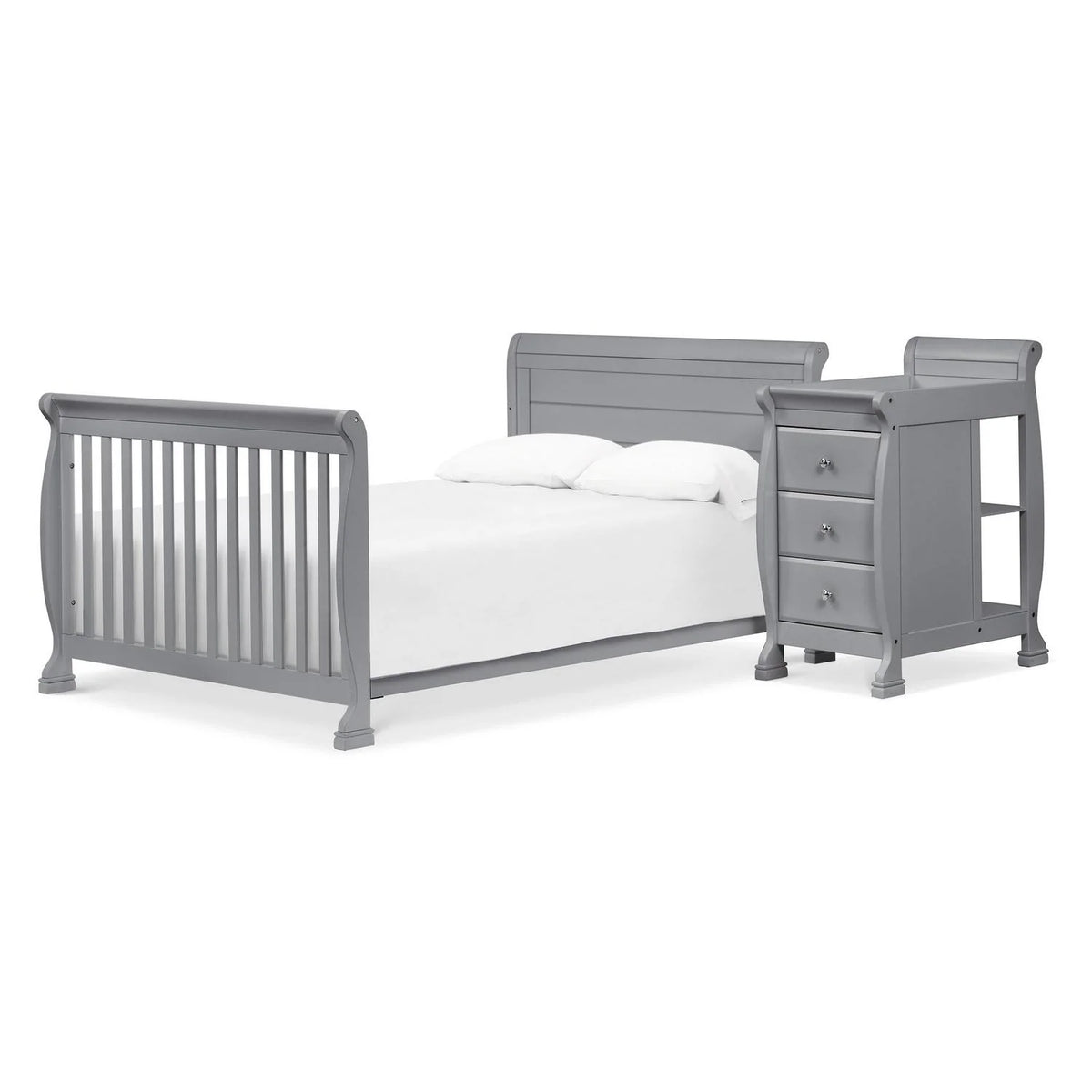 DaVinci Kalani 4-in-1 Convertible Crib & Changer in Grey