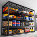 REIBII 55" W Wire Shelving Garage Shelves Heavy Duty 3000lbs Adjustable 5-Tier Storage Rack