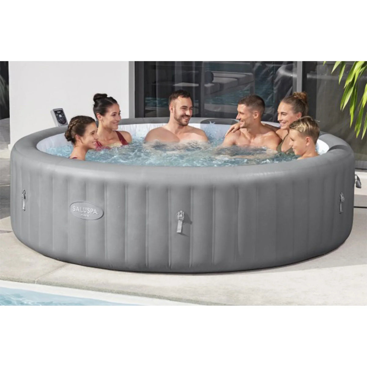 Bestway SaluSpa Hawaii Smart AirJet Inflatable Hot Tub w/ EnergySense Cover
