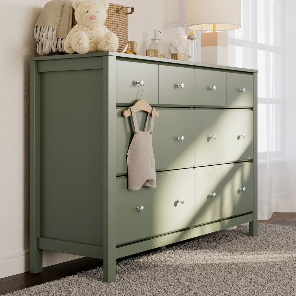Storkcraft Horizon 6 Drawer Nursery Double Dresser, Driftwood