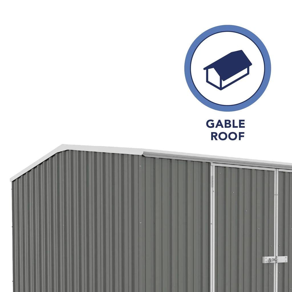 Absco Premier 10' x 10' Metal Storage Shed - Woodland Gray